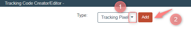 Tracking Code Creator no painel do ClickBank.