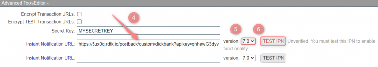 TEST IPN retornando Verified — só salve depois disso.