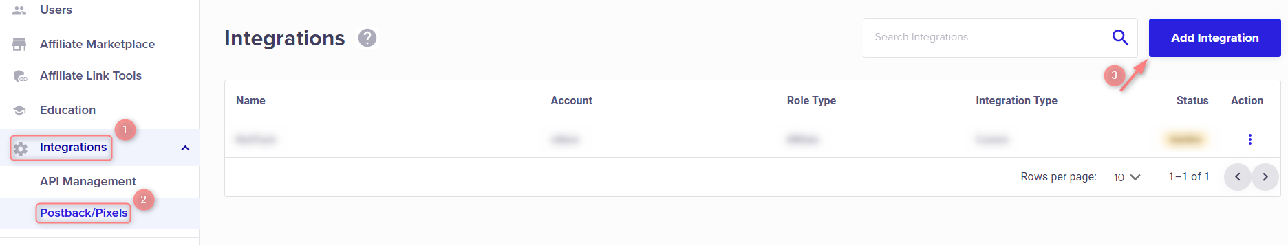 ClickBank — Integrations → Postback/Pixels.